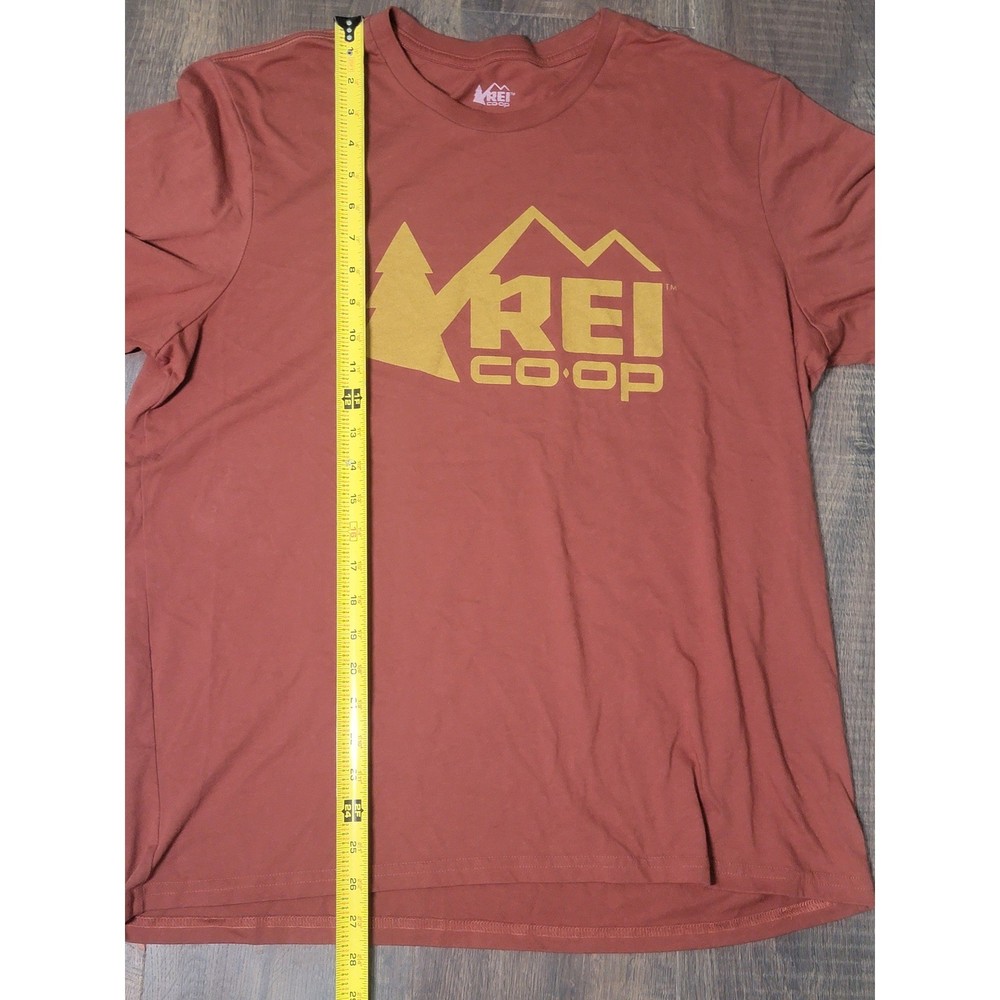 REI Co-op T-Shirt Unisex Large Graphic Tee Organic Cotton Blend Brown