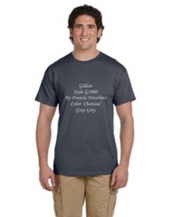 Gildan G200T Charcoal Gray Ultra Cotton T Shirt Tall 2000T XLT 2XLT 3XLT