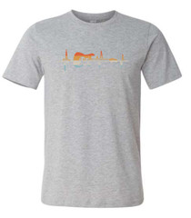 Guitar Heartbeat Rocker Tee – Choose Your Size & Color!