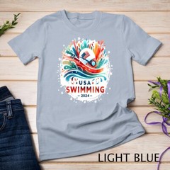 USA 2024 United States Athlete American Swimming 2024 USA Unisex T-shirt