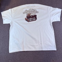 -Converse Burger T-Shirt Men’s XL White Graphic Tee Cheeseburger Crewneck Fun