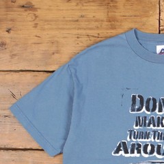Alstyle Apparel T-shirt L Mens 00s Blue Slogan Funny Humorous Quote
