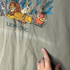 Vintage Disney The Lion King Embroidered Simba Nala Movie Promo T-Shirt Men’s XL