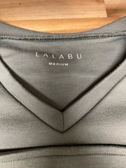 Lalabu Sage Green Kangaroo Pouch Blouse Shirt Top Medium Maternity Baby Carrier