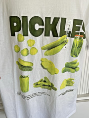 NWT Brisco Brands Men’s White Pickle T-shirt Tee XL
