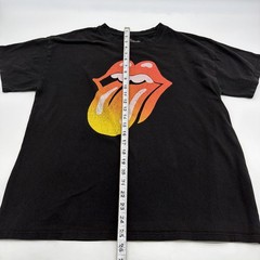The Rolling Stones T-shirt Men M Black Graphic Print Logo .#46854