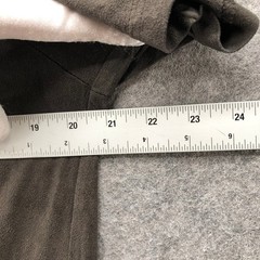 Zara Man Faux Suede T-Shirt Mens Large Brown Short Sleeve Crewneck Soft Stretch