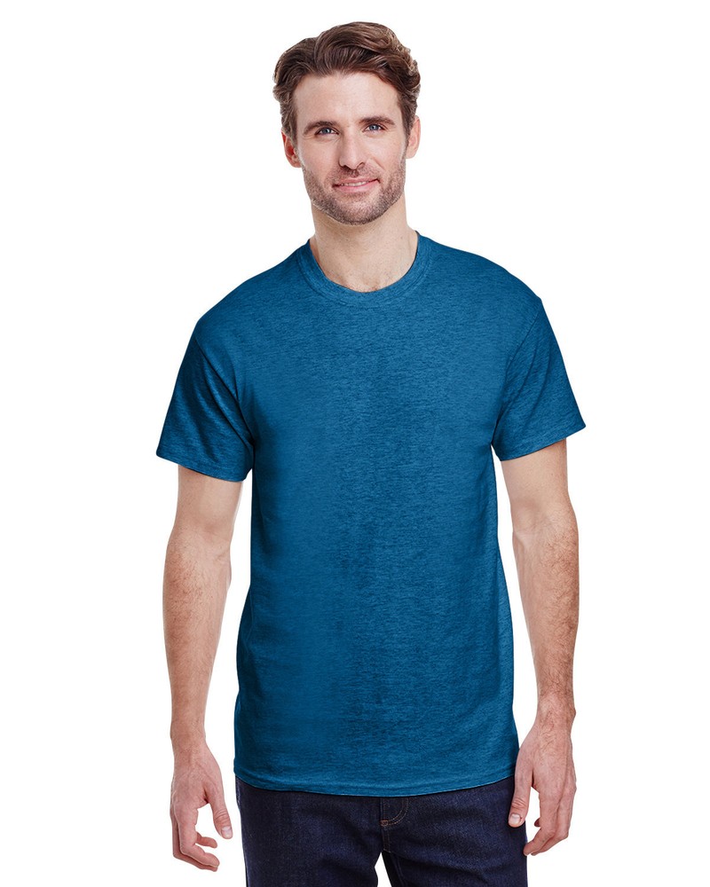 10 Pack Of Gildan G500 Adult Solid Heavy Cotton Tee Plain Blank Casual T-Shirt