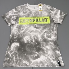 NWT Caterpillar Tee Mens Large Grey Lunar Rock Short Sleeve Logo T-shirt