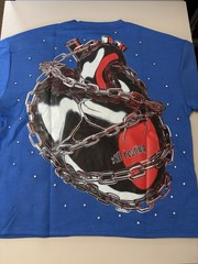 Rare Common Stone Cold Medusa Rhinestone Graphic T Blue Gold Foil NWT SizeXL