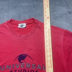 Universal Studios Hollywood T-Shirt Mens Small Vintage 90s Red Logo California