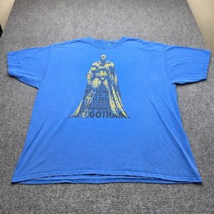 Men’s 2XL Batman T-Shirt Men Blue DC Comics Caped Crusader Gotham Word Art G