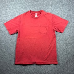 Duluth Trading Co Relaxed Fit Longtail T Shirt Mens Large Red Chest Pocket