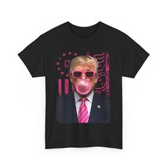 Donald Trump Shirt, Bubble Gum Pink USA Flag Funny T-Shirt