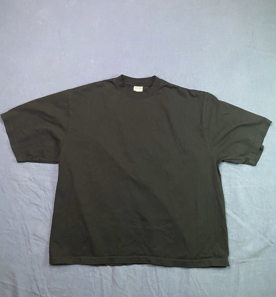 Shaka Wear Super Max Heavy Drop Shoulder Tee Black Garment Dye L Streetwear NWOT