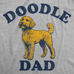 Mens Funny T Shirts Doodle Dad Sarcastic Puppy Parent Tee For Men