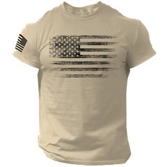 USA Distressed Flag Men T Shirt Patriotic American Tee Plus Size L-6XL