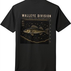Walleye Division Fishing T-Shirt “Trust The Pattern” Sonar Angler Tee