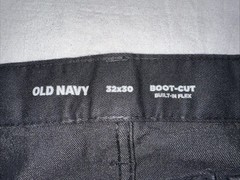 NWT Old Navy Men’s 32 x 30 Black Boot Cut Built in Flex Jeans
