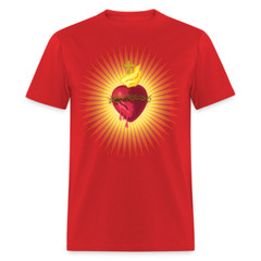 The Sacred Heart of Jesus Christ Shirt Religious Catholic T-shirt Size S-6XL