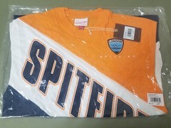 New Mitchell & Ness Mens London Spitfire Overwatch League Play By Play T-Shirt.