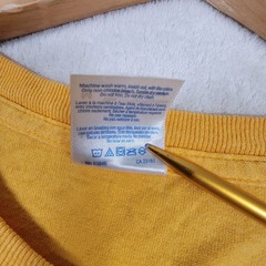 Vintage Rat On Bike T-Shirt Gildan Heavy Cottton Big Logo Graffiti Yellow Size M
