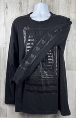 Ancient Egyptian Pyramid Pharaoh Glossy Graphic Long-Sleeve T-Shirt XL (23”x31”)