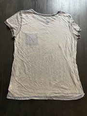 American Eagle Ultimate Tee Gray Acid Wash Pocket T-Shirt Women’s Medium