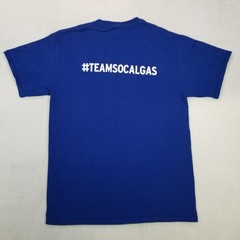 SoCalGas Logo #TeamSoCalGas Graphic T-Shirt Men’s Blue Medium Classic Casual