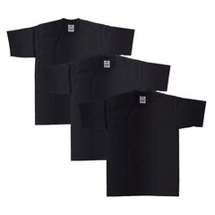 3-Pack Pro Club Men’s Heavyweight Cotton Short Sleeve Crew Neck T-Shirt