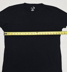Lot of 3 – Sada Men’s Short Sleeve T-Shirt Black 100% Cotton Crew Neck Size M