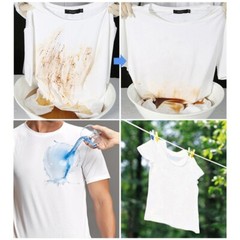 Anti-Dirty T-shirt Quick-drying Tee Shirt Hydrophobic Stain Resistant