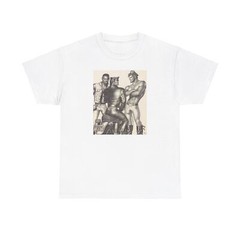 Vintage Reprint Original Tom of Finland Drawing Gildan Unisex Heavy Cotton Tee