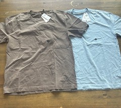 Hollister brown and light blue t shirt size medium bundle of 2