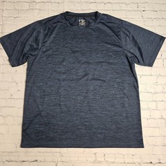 Liberty Pro Mens XL Space Dye Athletic T-Shirt Navy Blue Heathered Performance