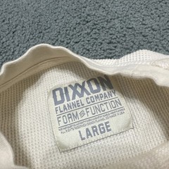 DIXXON Flannel Cream Soft Waffle Knit Long Sleeve Thermal Shirt Mens L