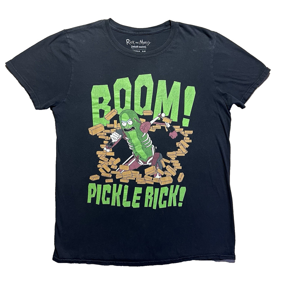 Rick and Morty T Shirt Mens M Pick Rick Adult Swim TV Show Graphic Cartoon Funny