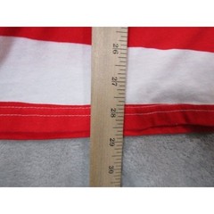 Wheres Waldo T-Shirt Mens Large Red White Striped Costume Graphic Short Sleeve