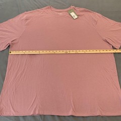 Goodfellow Shirt Mens 4XL Old Rose Every Wear Tee Pink Short Sleeve Casual Soft