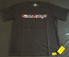 That’s A Awful Lot Of Cough Syrup Logo Graphic Print Crew Neck T-Shirt Black L