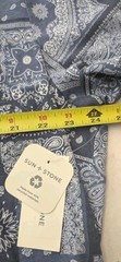 Sun Stone Bandana Blue Paisley Print Tee Short Sleeve Shirt Men’s Size XXL NWT