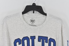 Men’s ’47 Indianapolis Colts Clubhouse Short Sleeve T-Shirt In Grey Size Large