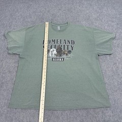Gildan Homeland Security Alaska Graphic T-Shirt Men’s Size (See Photos) Green