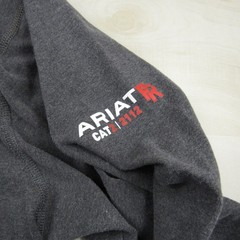 Ariat Shirt Mens Extra Large Gray Henley FR Fire Resistant Cat 2 Workwear