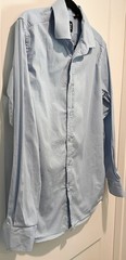 Scotch & Soda Modern Fit Blue Button Down Shirt 15.5 39 Stretch Cotton