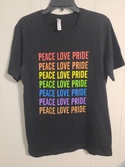 Busboys And Poets Pride Washington DC Large Mens Black Double-sided Logo Tshirt
