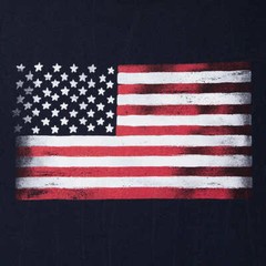 GENERAL STANDARD Patriotic USA FLAG Men’s T-Shirt 100% Cotton – MADE IN U.S.A