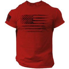 USA Distressed Flag Men T Shirt Patriotic American Tee Plus Size L-6XL