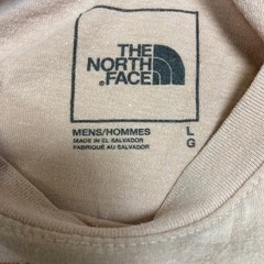 The North Face T-Shirt Mens Large Light Peach Half Dome Graphic Cotton Travel