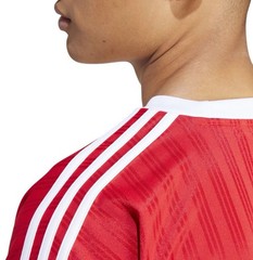 NEW MEN’S ADIDAS ORIGINALS TREFOIL POLY TEE SHIRT SIZE Large RED IM9458 Scarlet